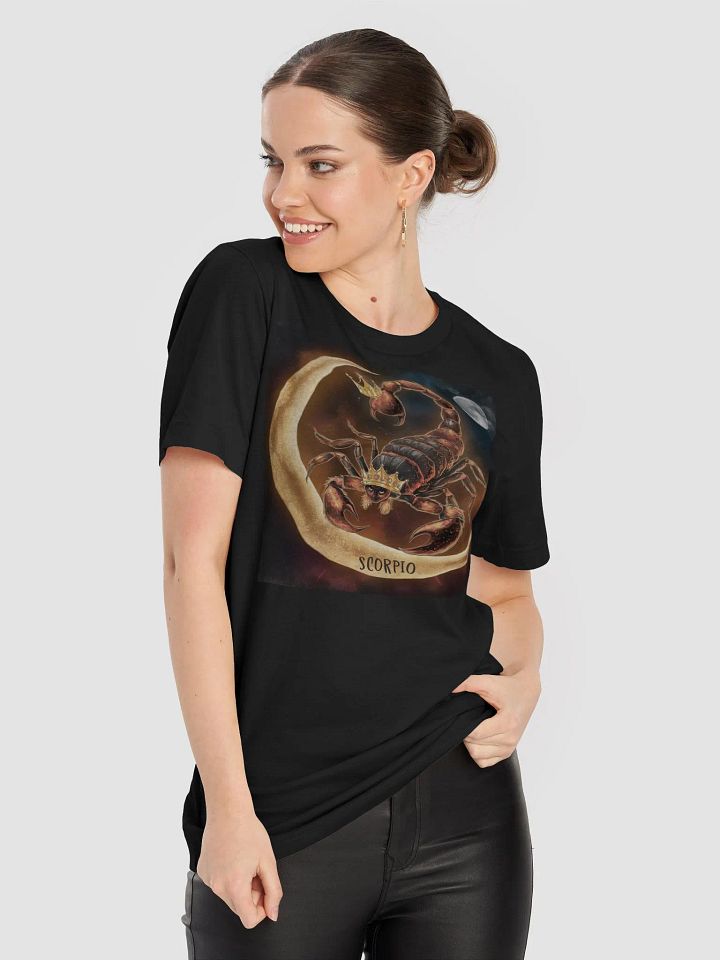 Unisex Scorpio Zodiac T-Shirt with Crowned Scorpion Design product image (1)
