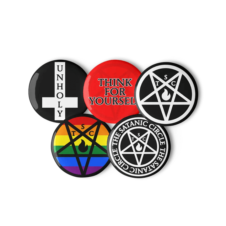The Satanic Circle - Button Set (5 Pack) product image (2)