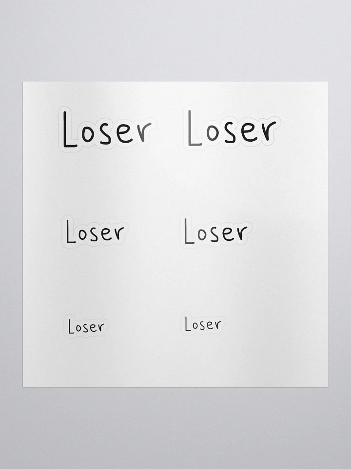 6 Loser Stickers Pack product image (1)