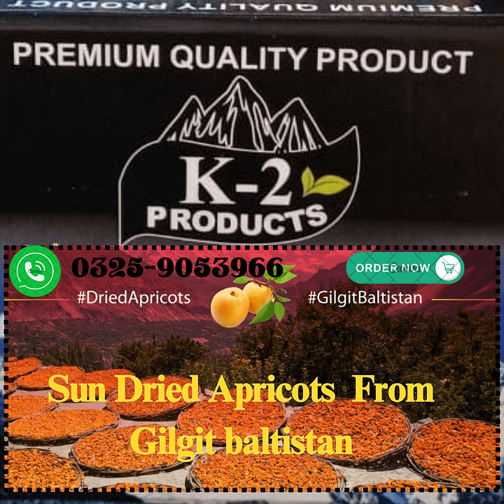 Organic Sun-Dried Apricots from Gilgit Baltistan | Original Siachen Apricots by K2 Products | No Added Sugar | NON-GMO | Natural & Farm Fresh | Resealable Bag product image (2)