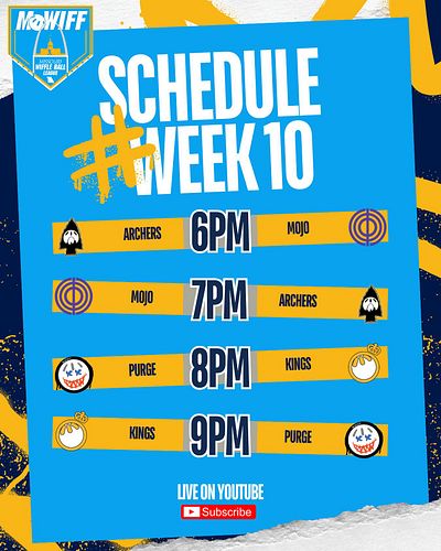 🚨 Game Day 🚨

Catch all of week 10 tonight live on our YouTube channel! 

https://youtube.com/@mowiff?si=SNAfqFiTmiQE_Mo2

#m...