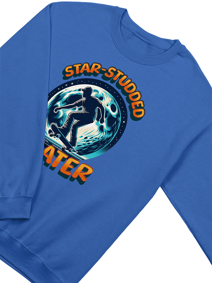 Star-Studded Skater Crewneck Sweatshirt product image (10)