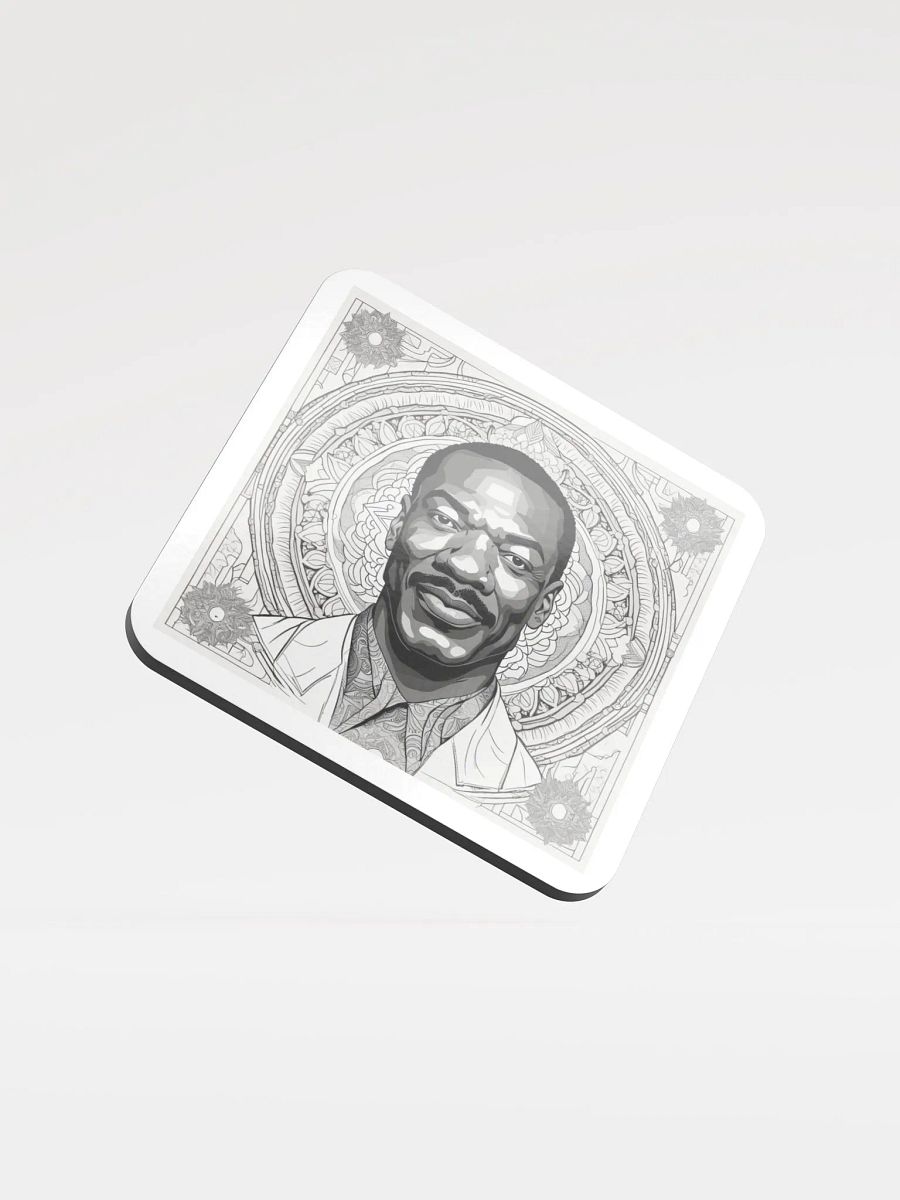 Mandala Man Glossed Cork Coaster product image (1)