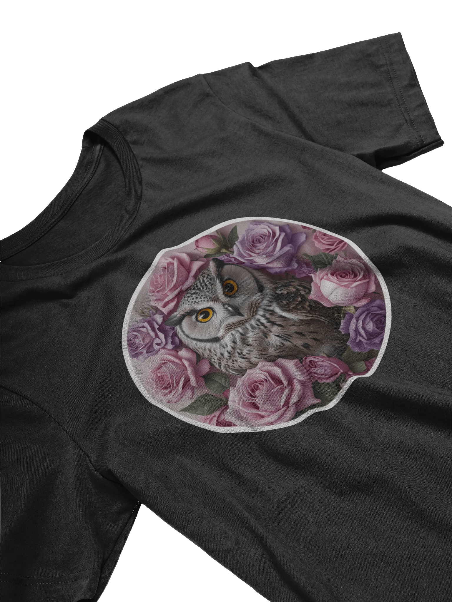 Owl and Roses Circle T-Shirt product image (18)