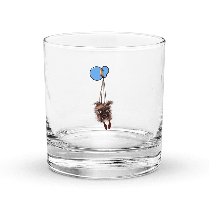 Brussels Griffon Cloud Rocks Glass product image (1)