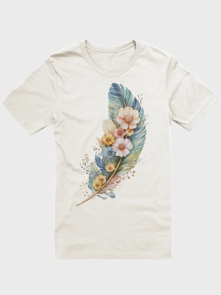 Feather and Floral Watercolor T-Shirt product image (2)