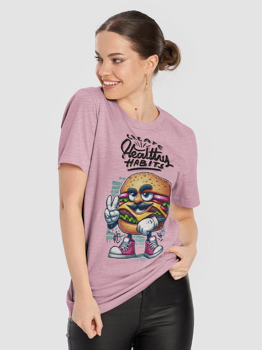 Mustache Burger Peace T-Shirt product image (80)