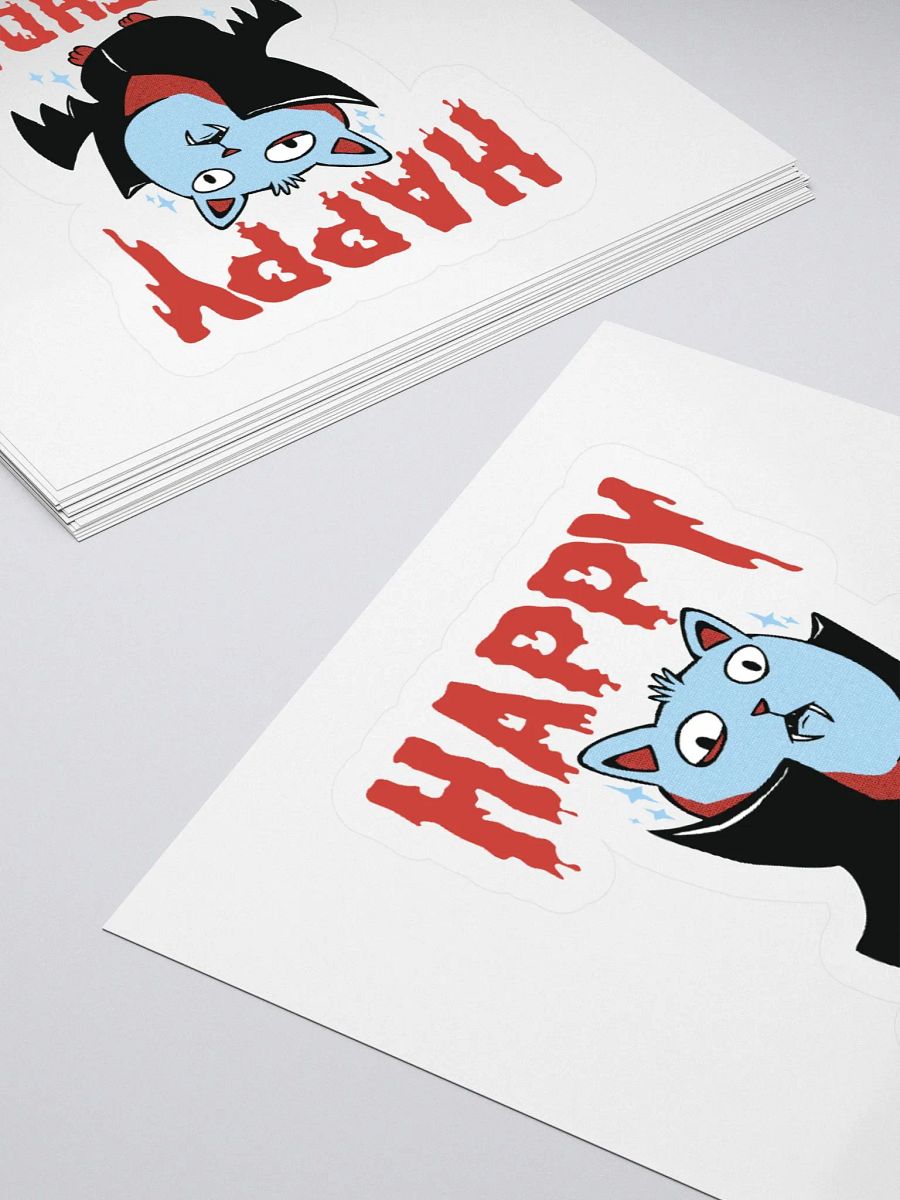 Happy Birthday (Vampire Cat) Sticker product image (4)