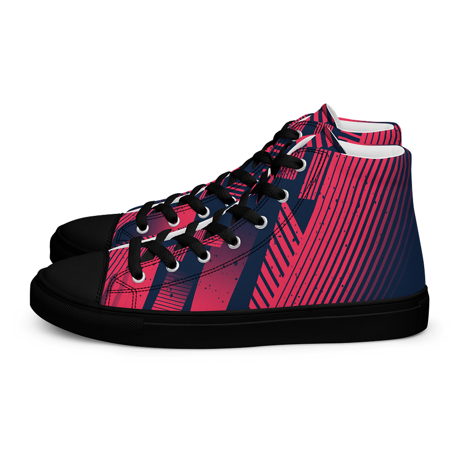 Red Stripes | Women's High Top Sneaker product image (4)