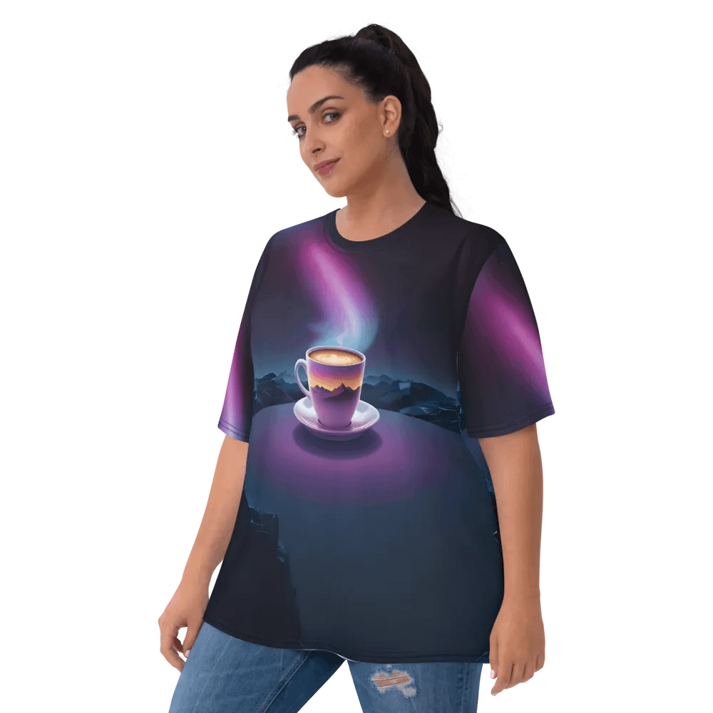 Coffee Sunset All Over Print T-shirt product image (6)