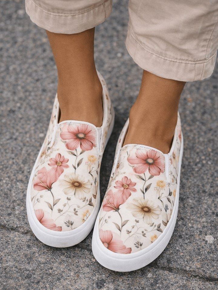Floral Bliss Slip-On Canvas Shoes product image (1)