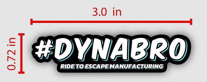 DYNA BRO STICKER product image (2)