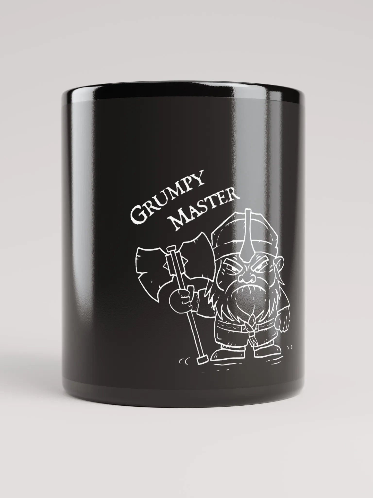 Grumpy Master Mug in Black product image (1)