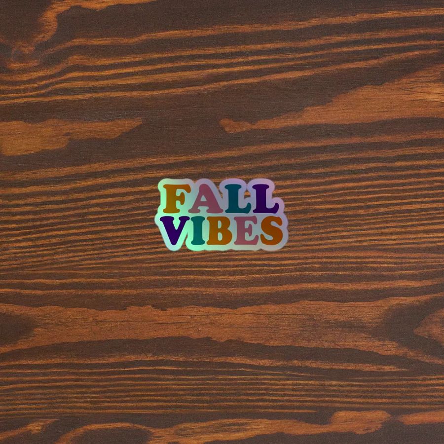 Fall Vibes Holographic Sticker Sheet product image (5)