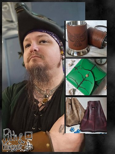 Whether you’re off on a grand adventure or just a trip to the shops, you might as well look the part.

Tankards, belts, brace...