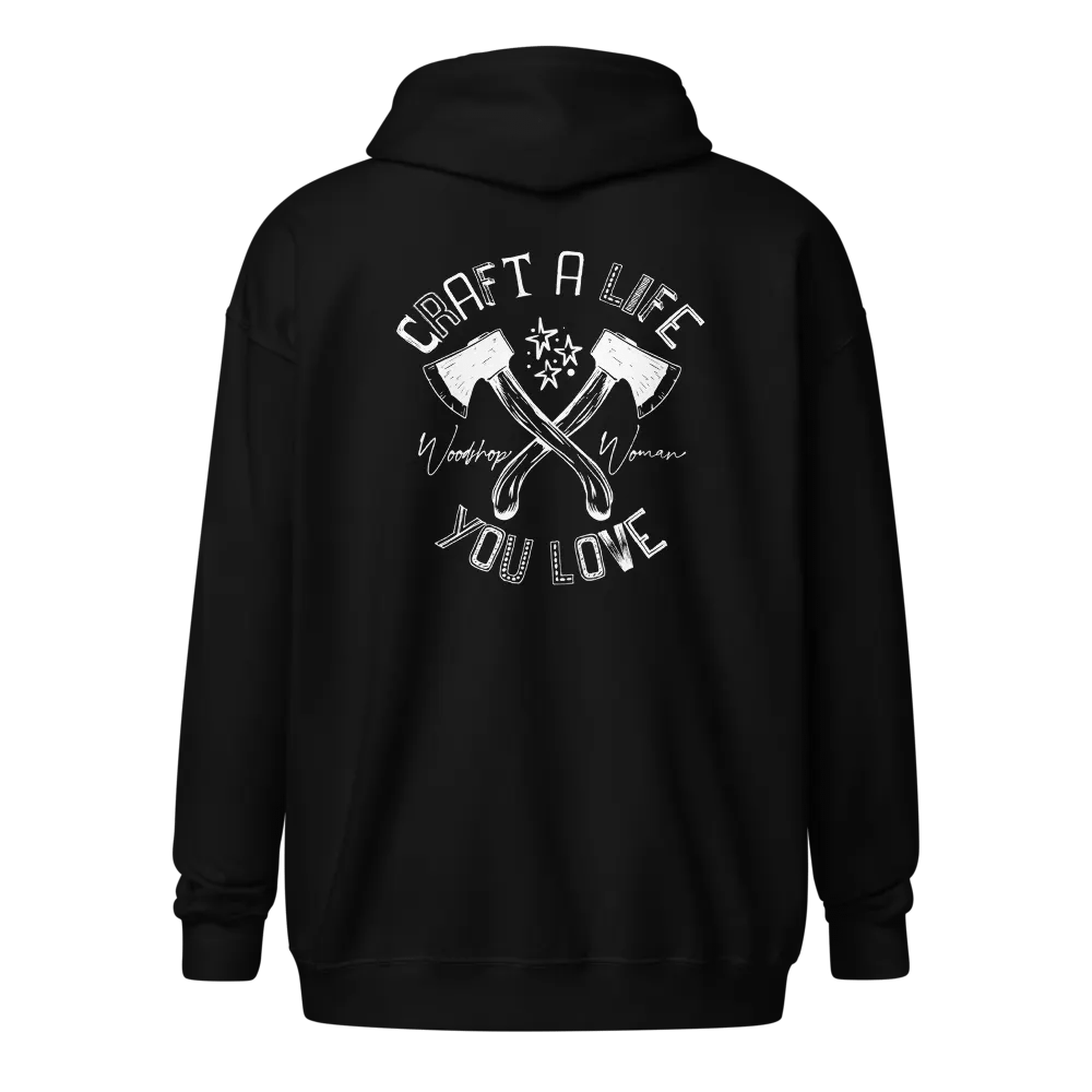 Craft A Life You Love Black Zip Hoodie product image (2)