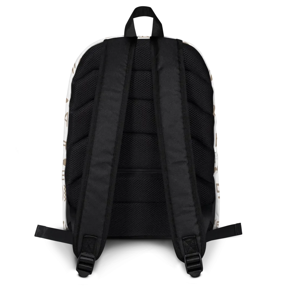 Isis White Hieroglyphs All-Over Print Backpack product image (2)