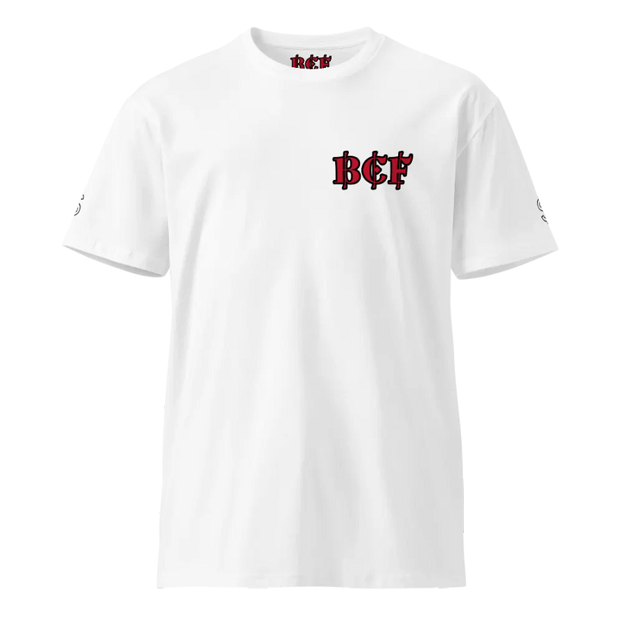 BCF Ornate Red Letters Unisex Premium T-Shirt product image (2)