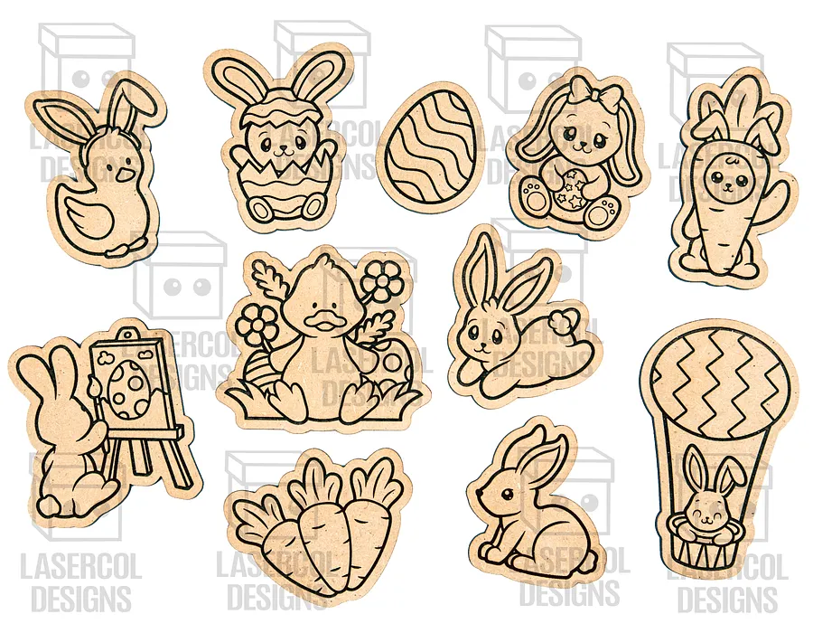 Easter Cutouts/Paint Kit Set 1 & Set 2 - Laser Cut Files product image (9)