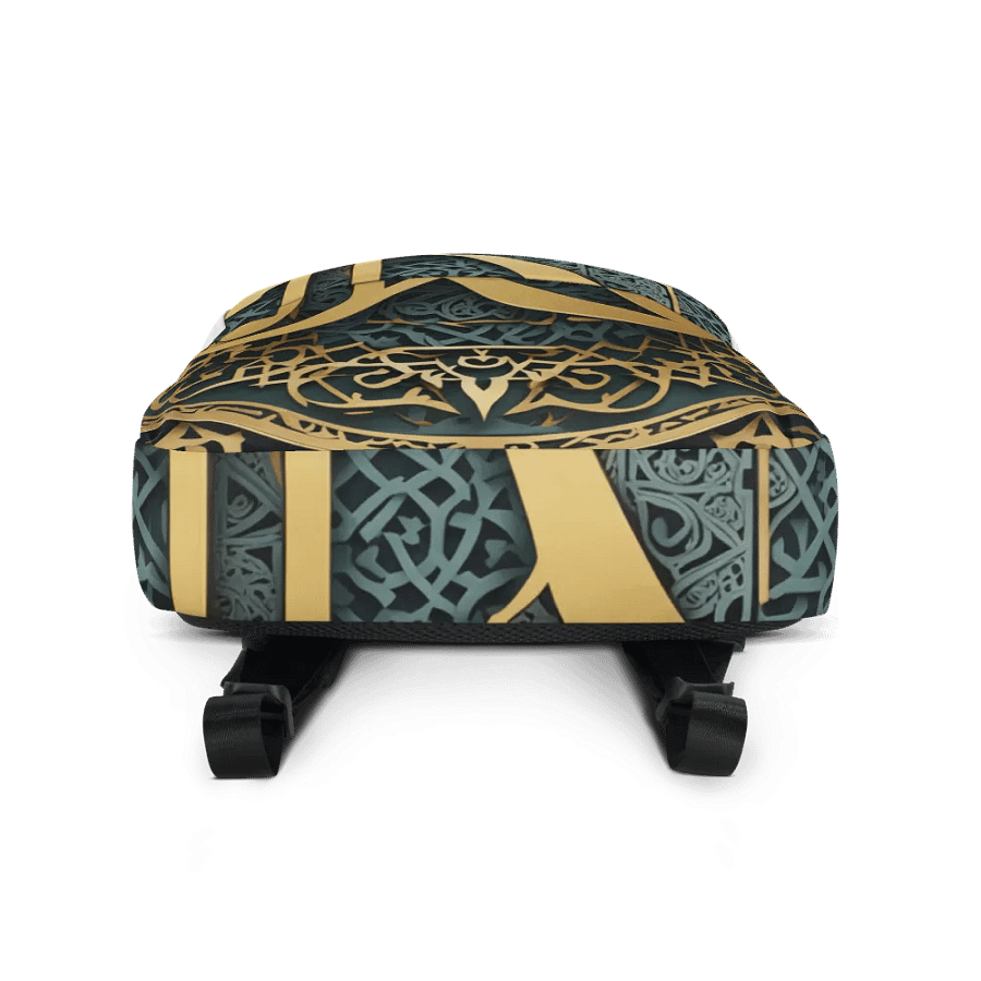 Golden Arabesque Monogram All-Over Print Backpack product image (5)