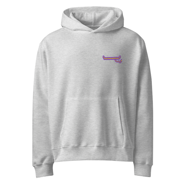 ACETAMINOFIEND handwritten l.c. tulip embroidered slouchy hoodie product image (4)