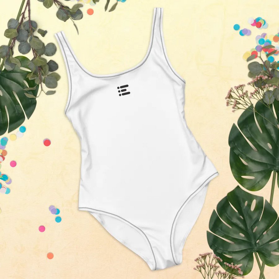 All-Over Print One-Piece Swimsuit w/ Center Logo product image (9)