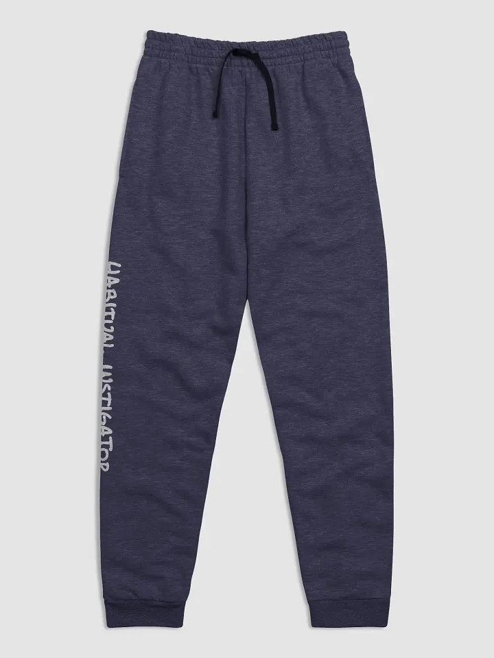 HABITUAL INSTIGATOR (white long-line design) printed joggers product image (13)