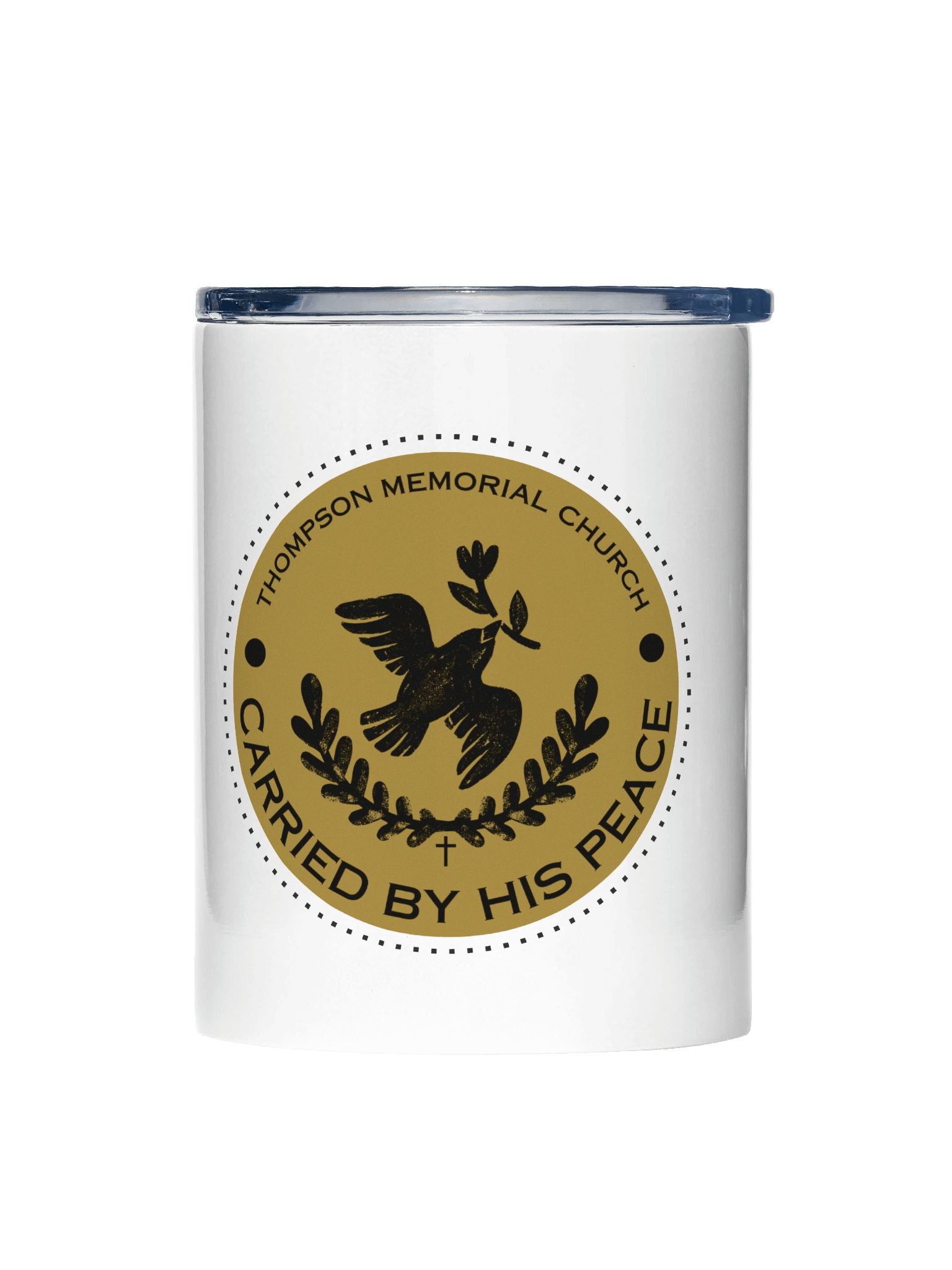 Carried By His Peace Stainless Steel Tumbler product image (1)