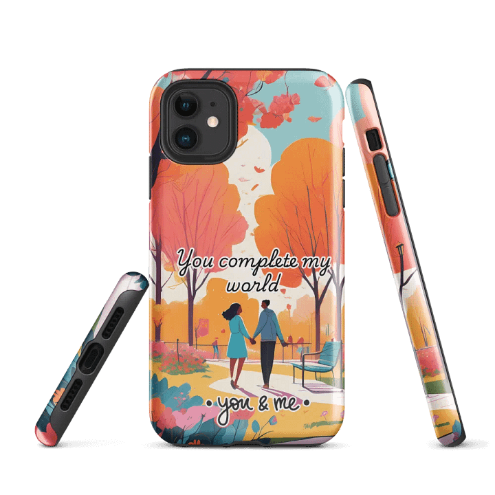 Autumn Love Walk iPhone® Tough Case product image (1)