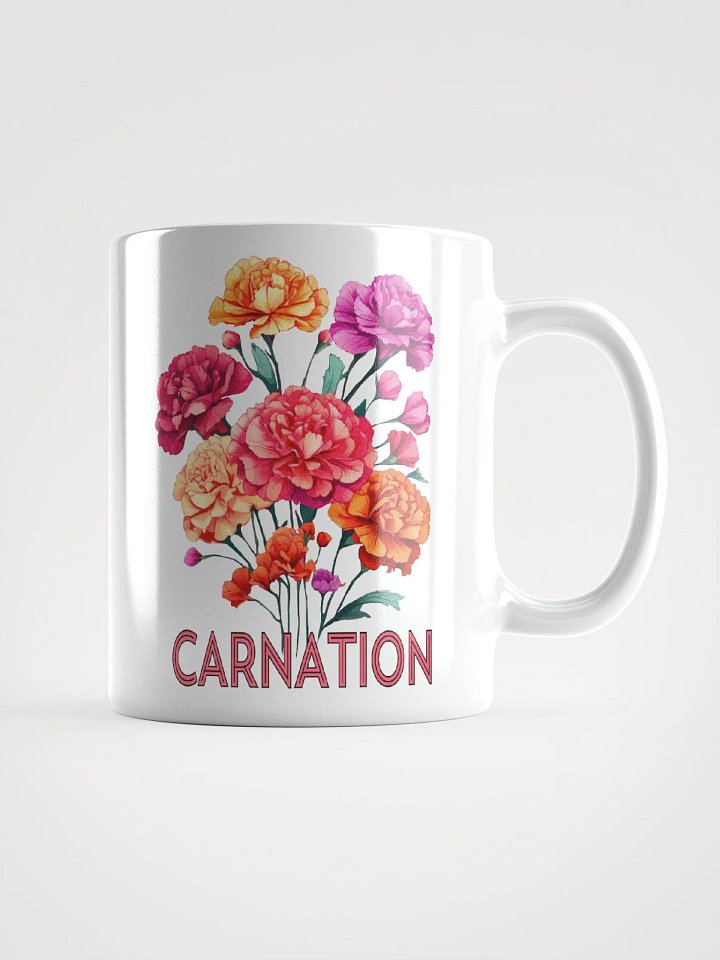 Floral Graphic | White Coffee Mug | Carnation product image (2)