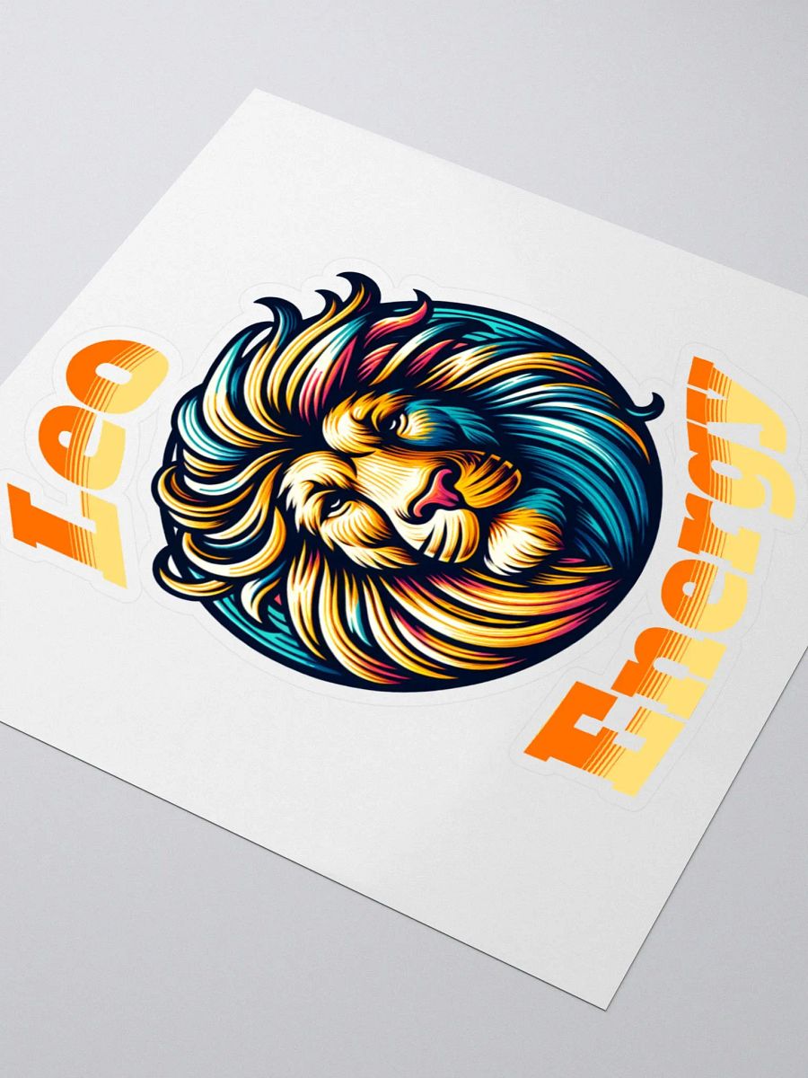 Zodiac Sign Leo Energy Sticker product image (3)