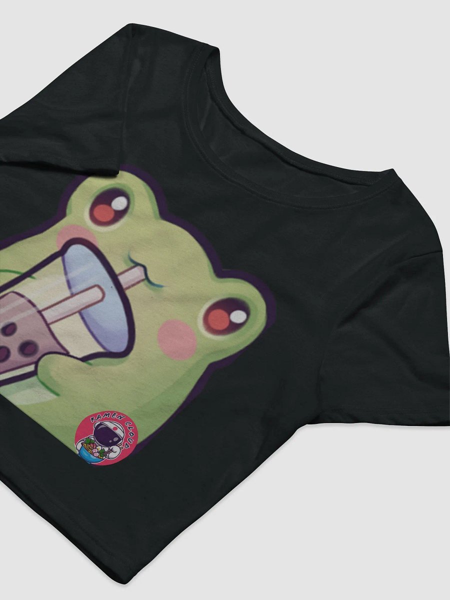 Whimsical Frog Boba Tea Crop Tee product image (5)
