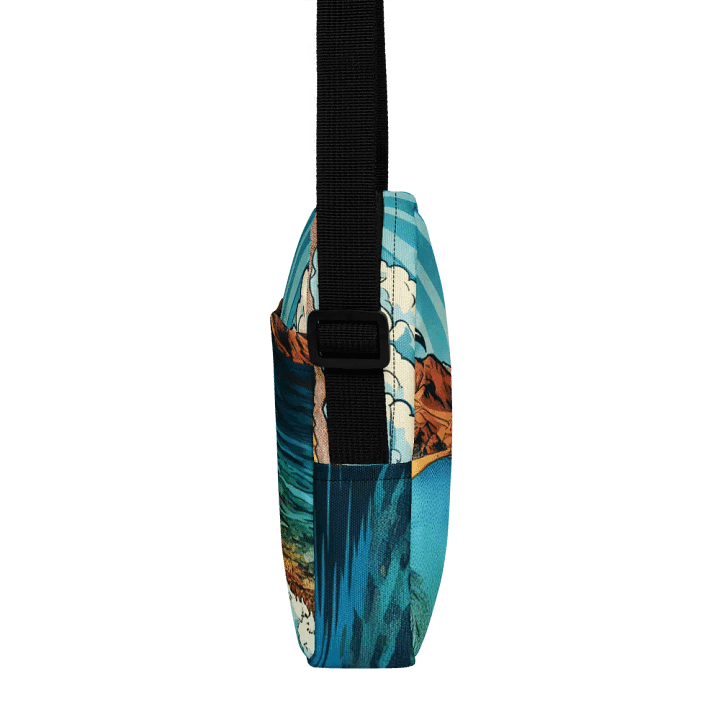 All-Over Print Utility Crossbody Bag | AI-Design: Aqaba Beach, Jordanien – Tropisches Paradies product image (2)