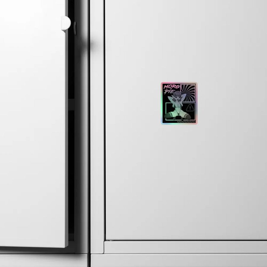 Holo B&W Squat Sticker product image (4)