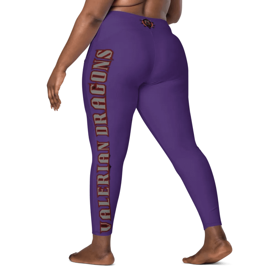 PURPLE demon soul square up women's pocket leggings product image (11)
