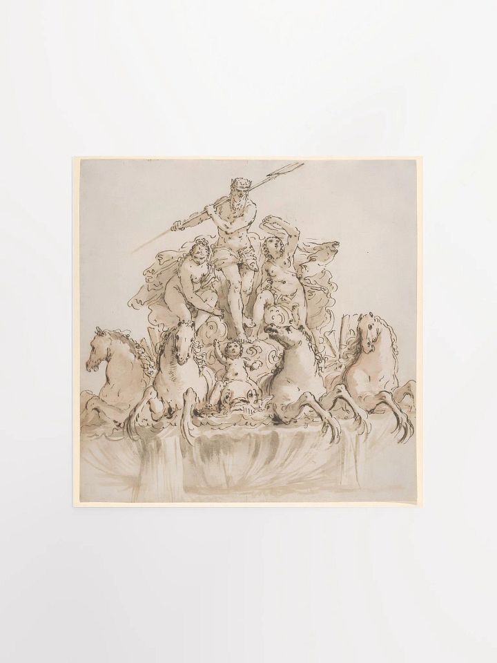 Design for a Fountain with Neptune in his Chariot by Francesco Fontebasso product image (1)