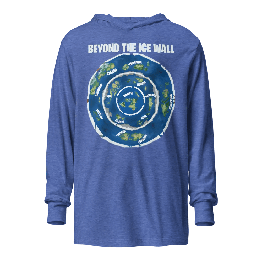 Unisex Hooded Tee Beyond the Ice Wall Map product image (21)