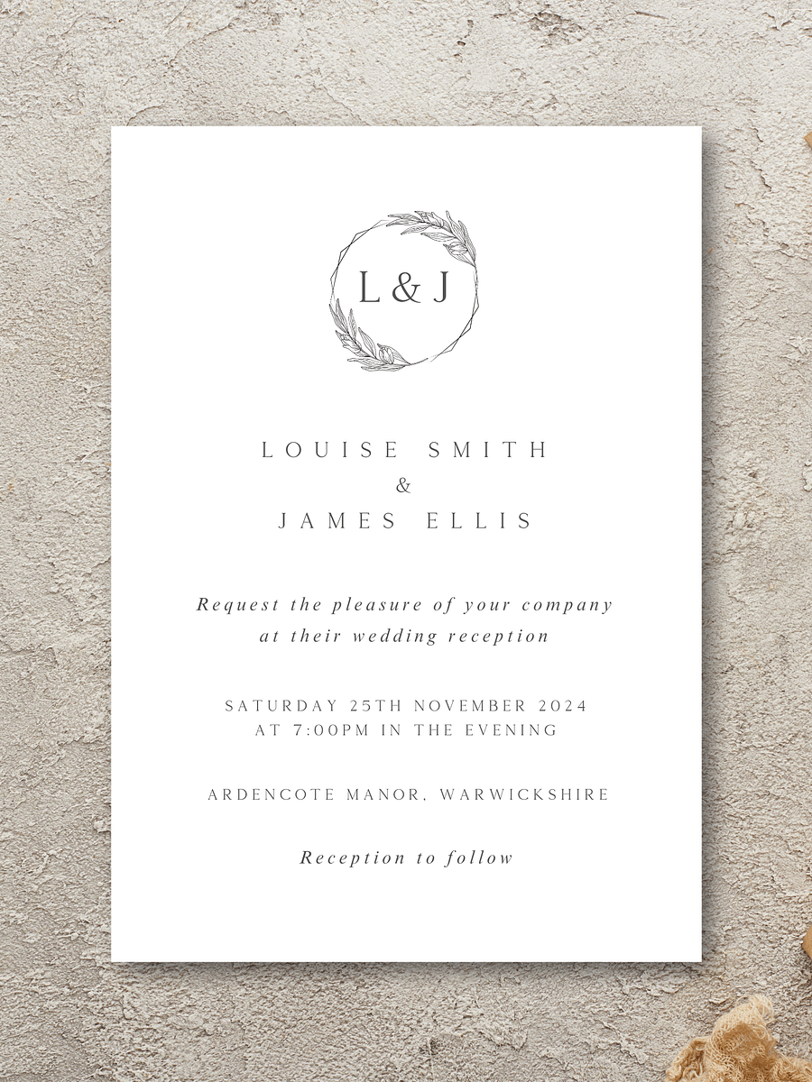 Coco Collection: Wedding Invitation Evening Guest Card product image (1)