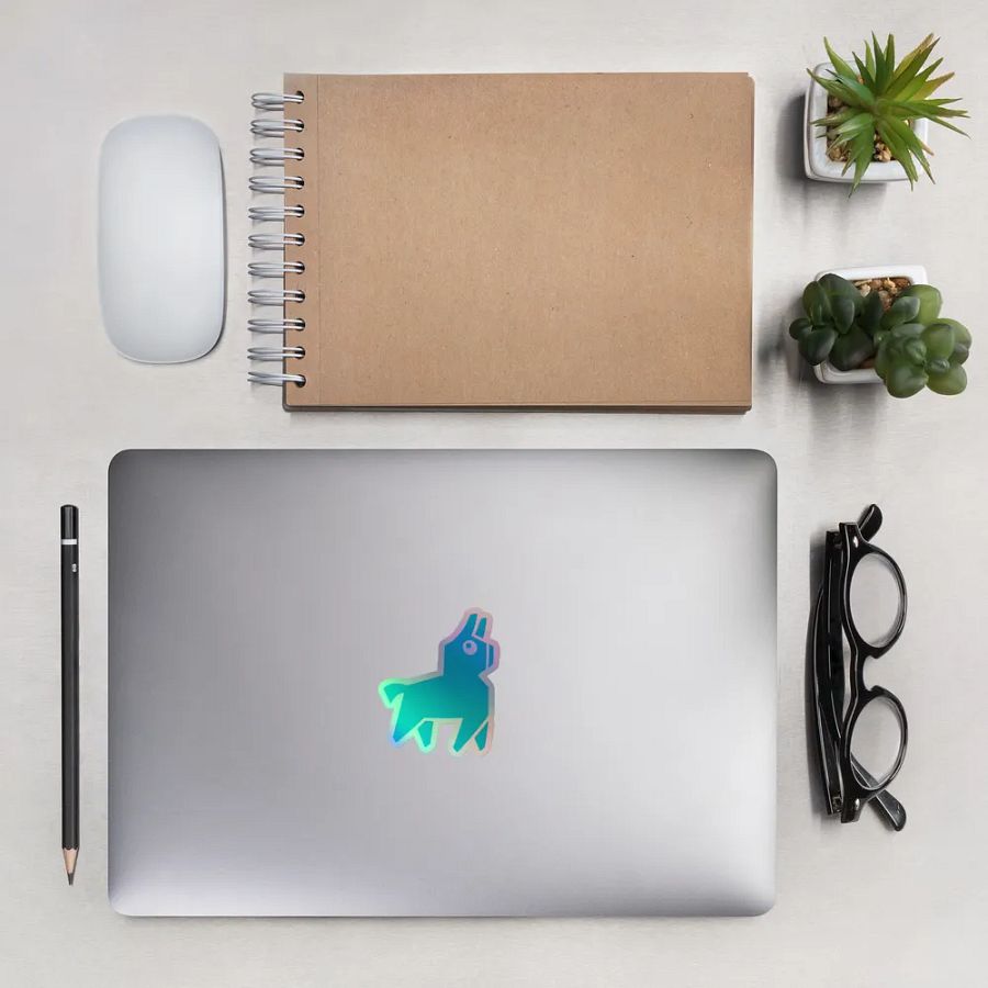 Radio Llama Holographic Sticker Set product image (13)