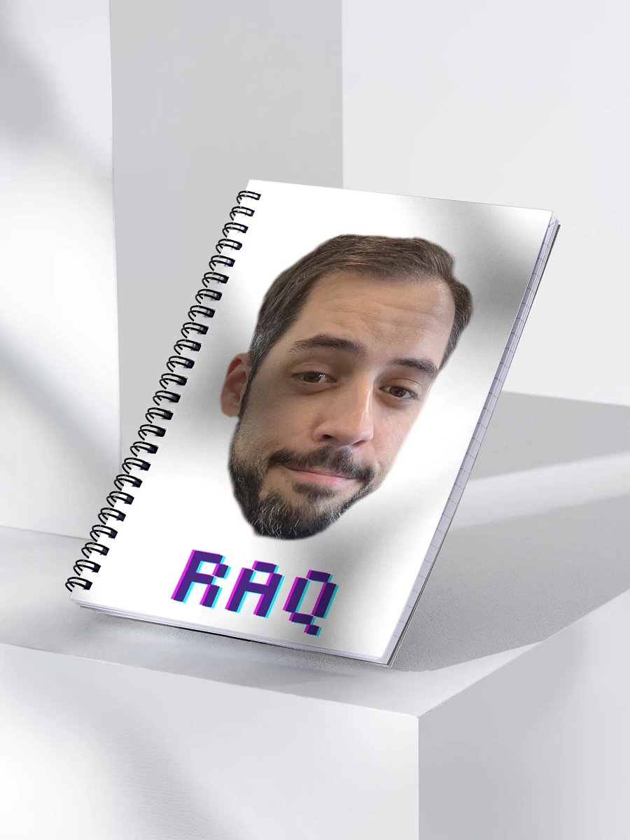 Raq Sticker/Logo Notebook (White) product image (3)