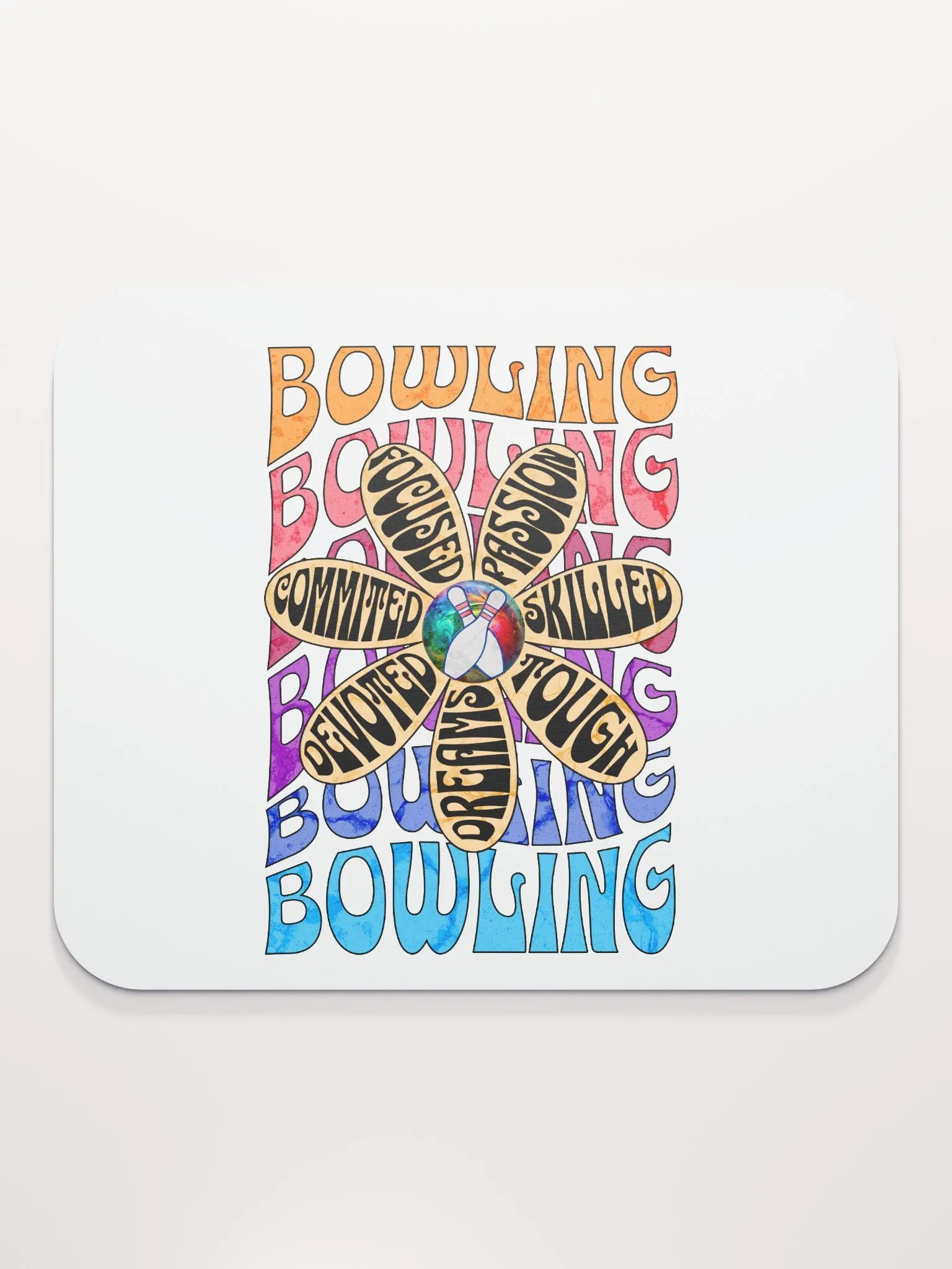 Flower Bowling Dreams Mouse Pad product image (2)