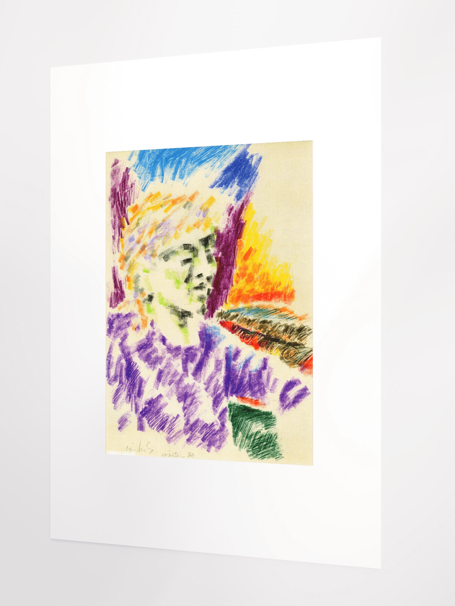 Head of a Woman 1988 print product image (3)