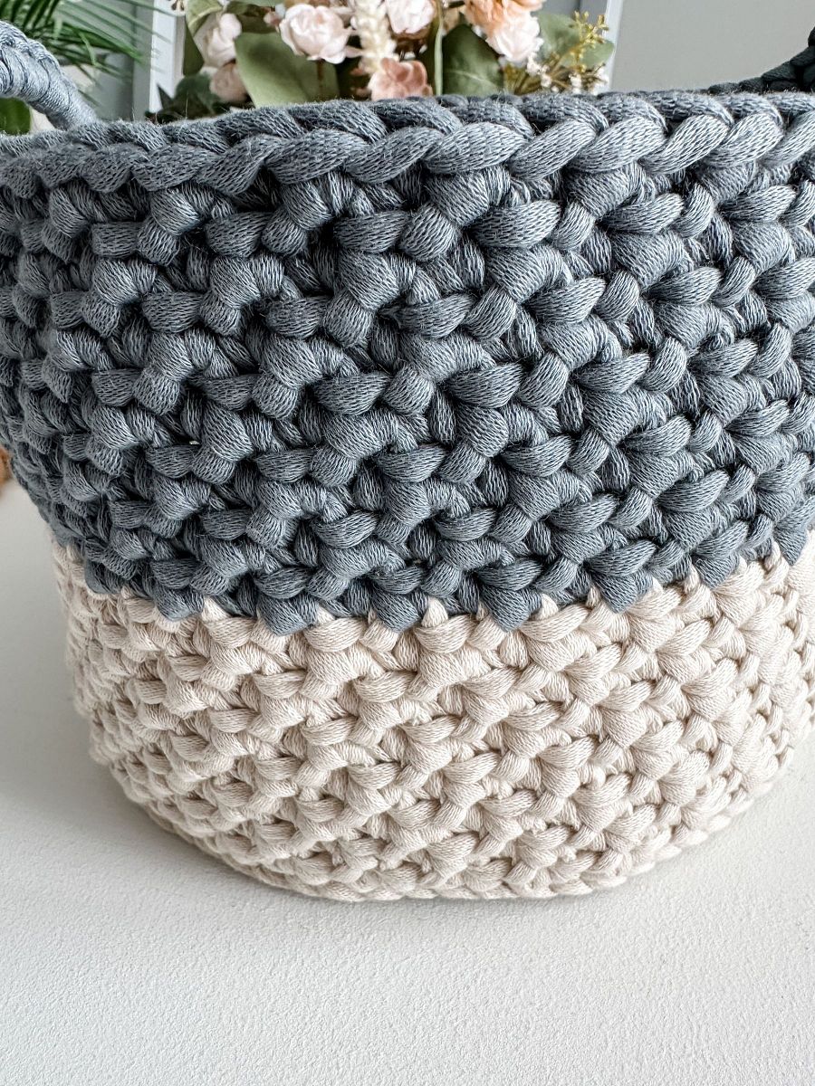 Two-Tone Nesting Baskets Crochet Pattern product image (3)