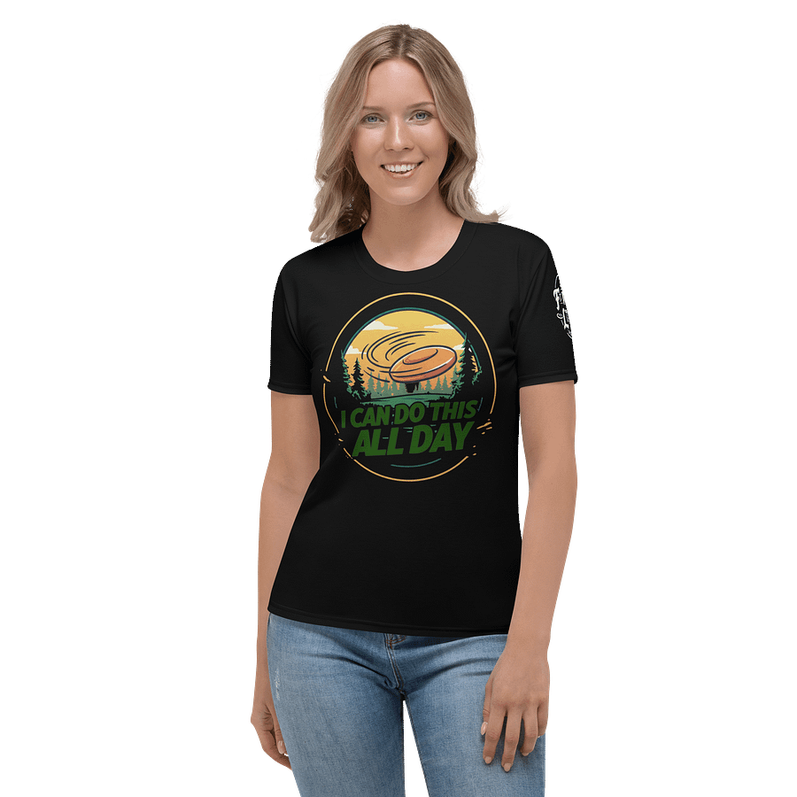 Fancy Lads Women's Black T-shirt "I Can Do This All Day" product image (4)