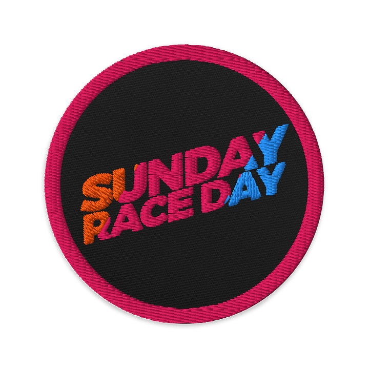 Sunday Race Day Patch product image (1)