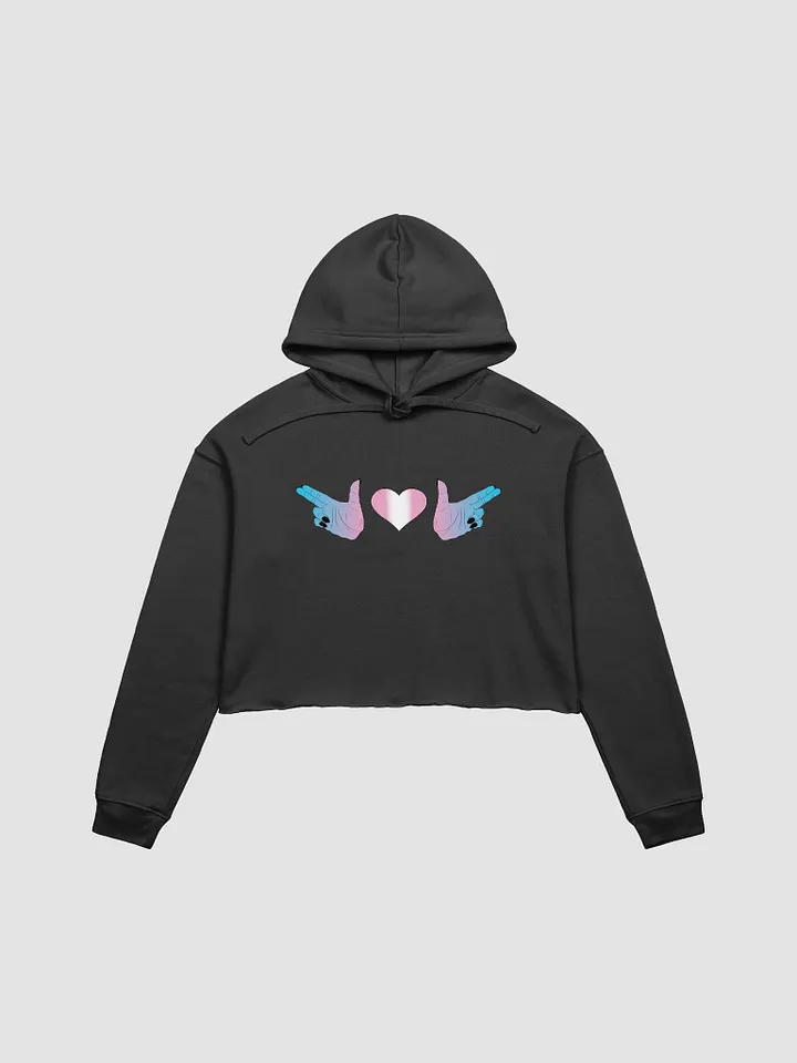 Finger Guns (trans flag) Crop Hoodie product image (8)