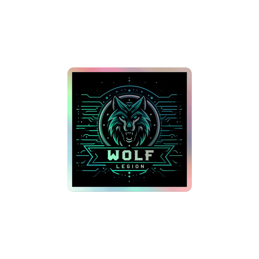 Wolf Legion Holographic Sticker Sheet product image (1)