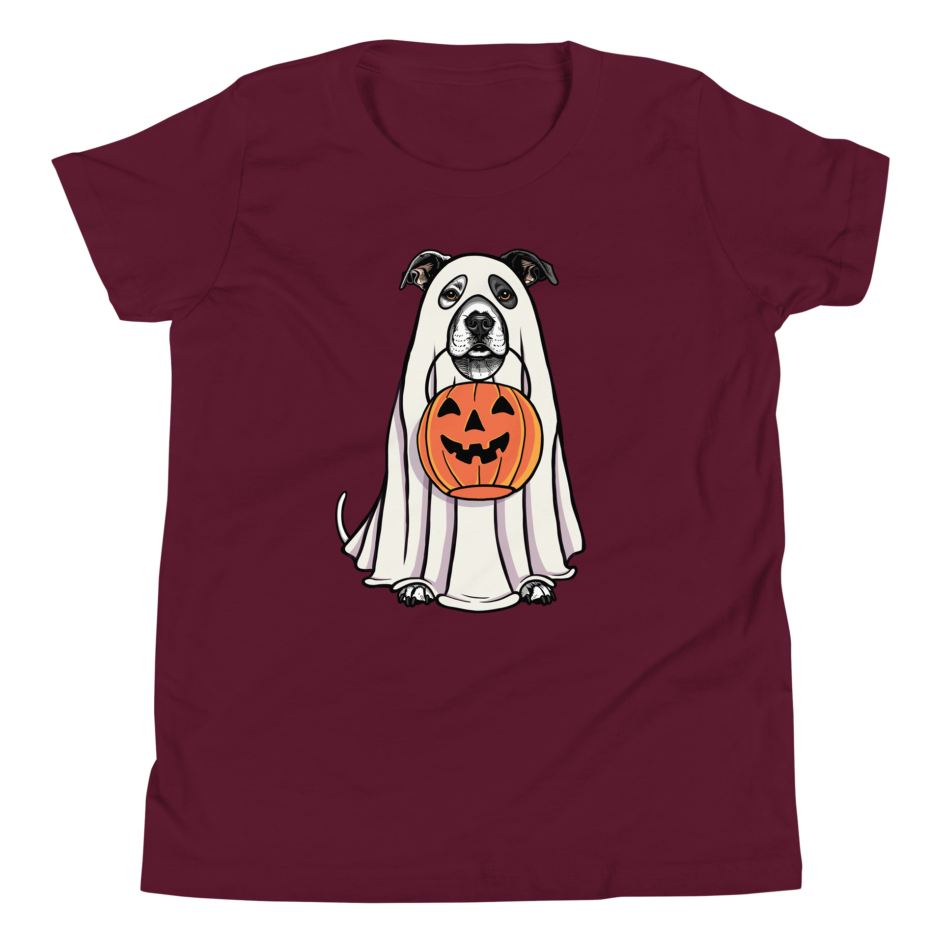 Halloween American Staffordshire Terrier(White) Youth T-Shirt product image (5)