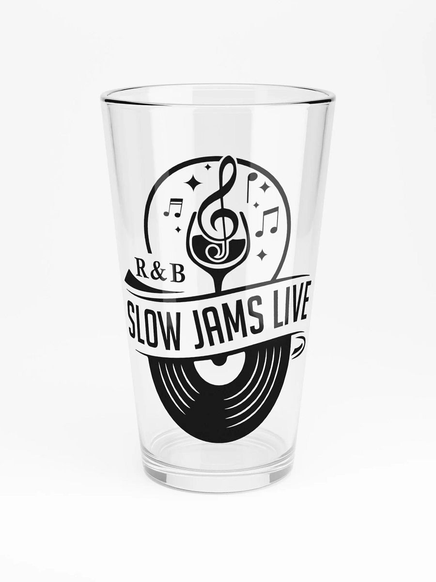 Clear Shaker Pint Glass R&B Slow Jams LIVE Black product image (3)