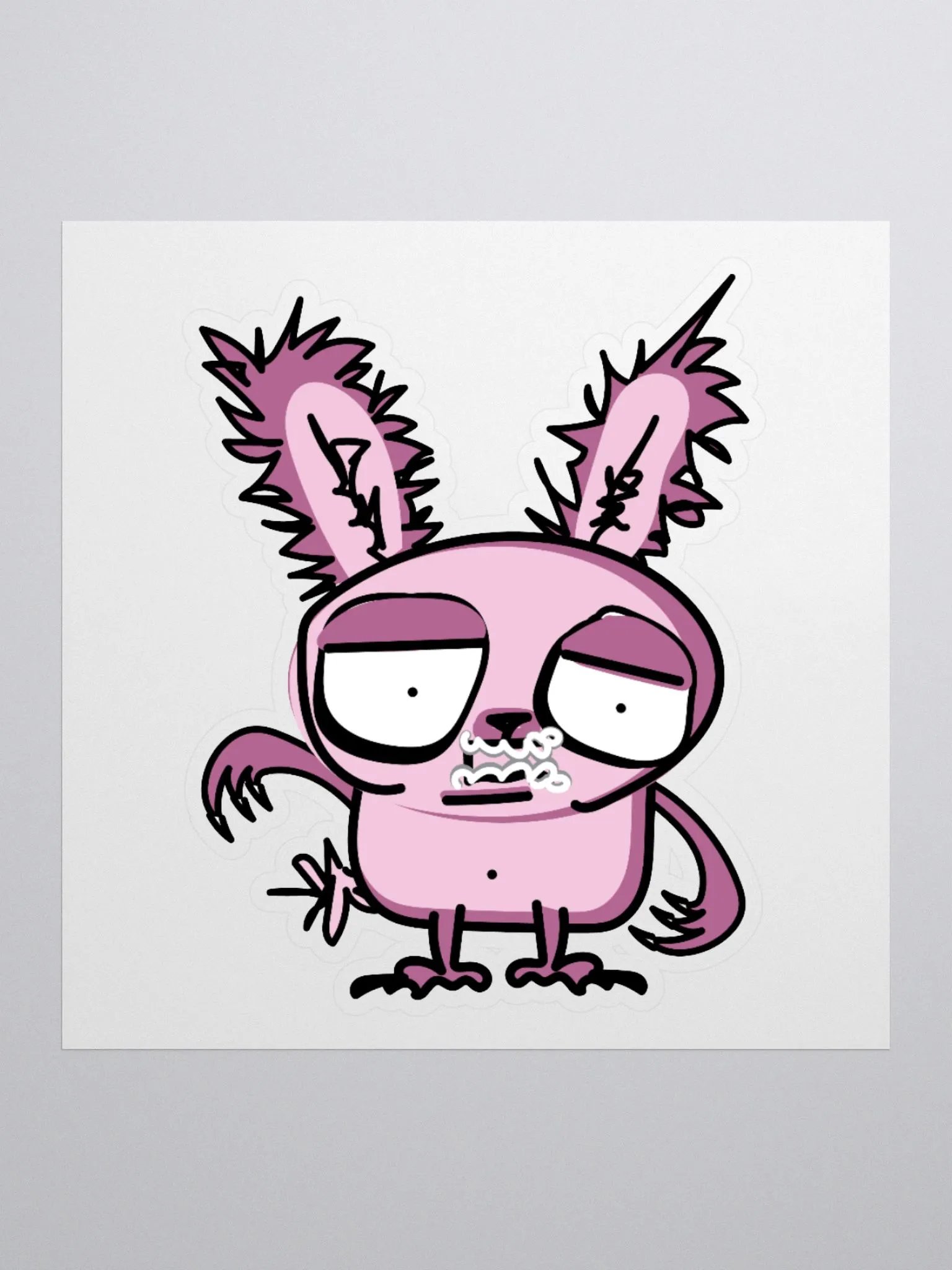 Cuddly Rabid Bunny Sticker product image (2)